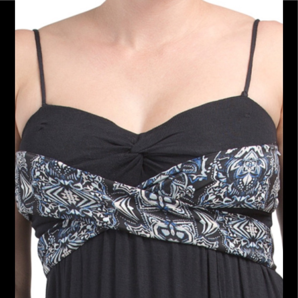 New Free People Bare Knit Black/ Navy Dress Size M - Picture 2 of 6